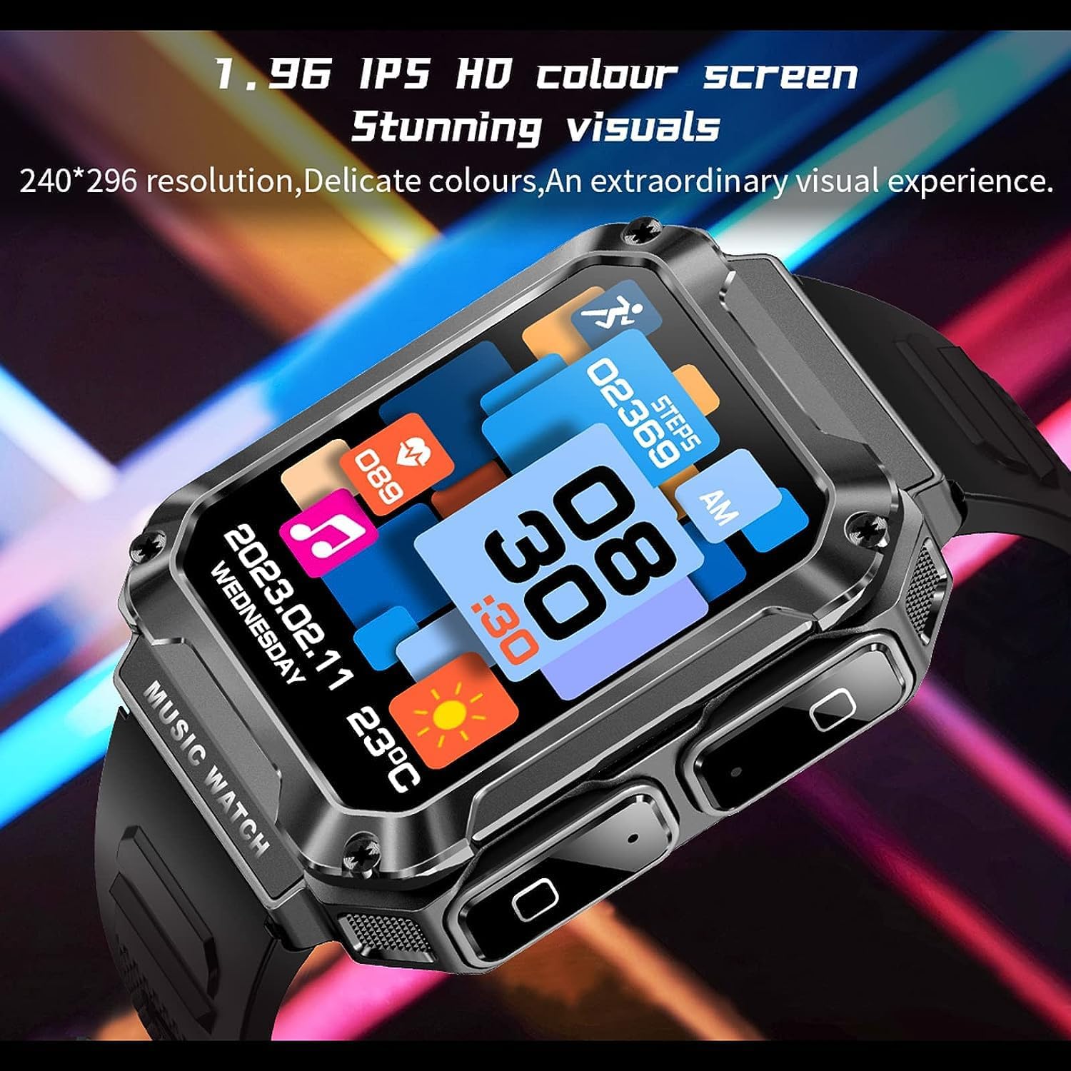 3-in-1 T93 Smart Watch with 1.96 3-in-1 T93 Smart Watch with 1.96
